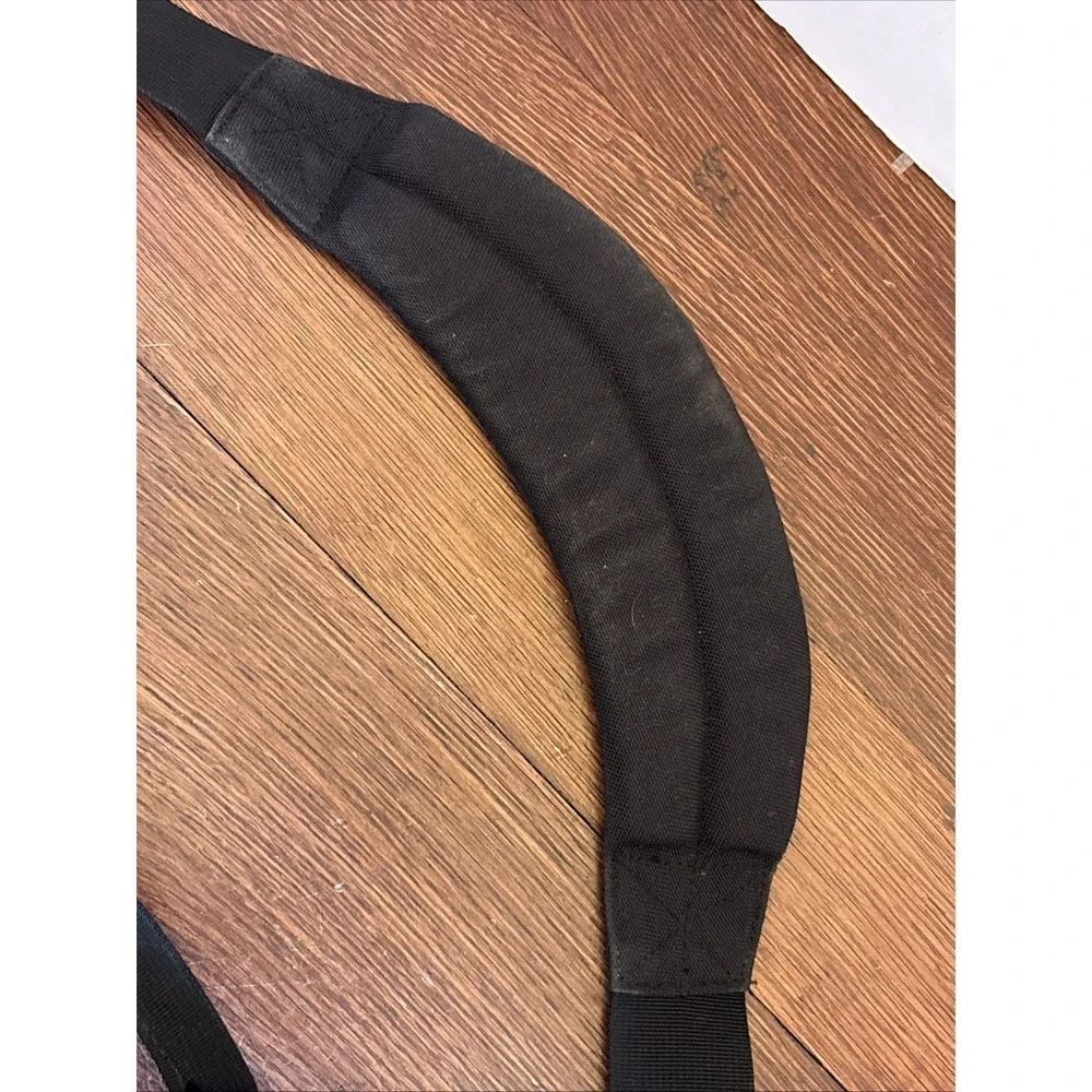 LL Bean Black Canvas‎ Messenger Laptop Shoulder Strap Handle Bag 294131
